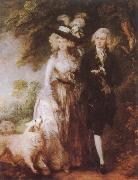 Thomas Gainsborough Mr and Mrs William Hallett oil painting on canvas